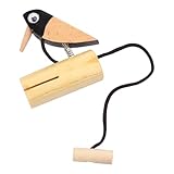 KONTONTY Holz Musikinstrument Specht Form Percussion für Kleinkinder Klarer Klang Handliches Orff...