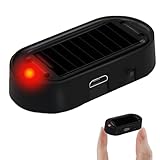Alarmanlage Auto, Anti Diebstahl Blinklampe, Solar Power Dummy Auto Alarm, Auto Alarmanlage...