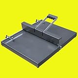 Manuelle Falzmaschine, robuste Metall-Papierfalte für A3/A4-Faltung, Crimplänge 350 mm, ideal für...