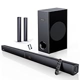 MEREDO 180W Abnehmbare 2-in-1-Soundbar für tv geräte 2.1 Soundbar mit Subwoofer (ARC Kabel) 5 Modi...