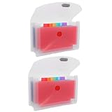 KICHOUSE 2 Stück Durchsichtige Dokumentenmappe Aktenordner Umschlagorganisator Wasserdichte...