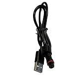 Elebest USB Ladekabel Bordsteckdose Motorrad Navigationsgeräte, Motorrad Navi AM700, Rider AM500,...