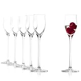 Stölzle Lausitz Likörgläser Quatrophil 6er-Set 65ml – Elegante Schnapsgläser mit Stiel ideal...
