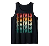 Quizspiele, Nachtkarten, für Quizliebhaber, Vintage-Stil, Cooler Retro-Sonnenuntergang Tank Top