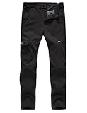 donhobo Damen Wanderhose Wasserdicht Softshellhose Outdoorhose Winddicht Warm Gefüttert Winterhose...