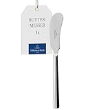 Villeroy & Boch - Piemont Buttermesser Silber/Platin, Spülmaschinenfest, Rostfrei, Besteck, Messer,...
