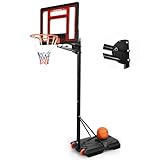 YITAHOME Basketballkorb Outdoor，Basketballkorb mit Ständer 105–260 cm Höhenverstellbarer...