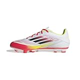 adidas Unisex F50 Club Football Boots FG/MG Fußballschuhe, Cloud White/Core Black/Solar Yellow