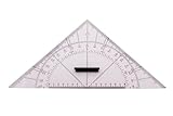Kantschuster Kursdreieck 33,5 cm - Acryl, Stabiler Griff, Hohe Seiten - Navigation Dreieck