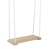 Idena 40395 - Brettschaukel aus Holz, Schaukel für Kinder ab 4 Jahren, mit verstellbaren...