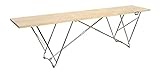 Kühnel Tapeziertisch Profi Holz, 80cm, Alu-Untergestellt, Flohmarkttisch, vielseitig verwendbar,