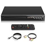 Kompakter HD-Blu-ray-Player, Blu-ray Disc Player 1080P DVD Player für TV mit HDMI-Ausgang,...