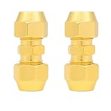 2 PCS 3/8 Zoll Klimaanlagen Verschraubung, Doppelnippel Kupferrohrverlängerung mit...