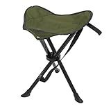 3-Bein Hocker Anglerhocker Klapphocker Campinghocker Falthocker Outdoor Tragegurt max 100Kg Tragbar...