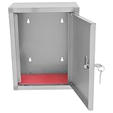 TEMPNAP Edelstahl Wandbriefkasten mit Schloss 27X21X11cm Verschließbare Vorschlags und...