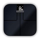 Garmin Index S2 Smart Waage – misst das Gewicht, Gewichtstrend, Körperfettanteil, Muskelmasse,...