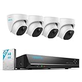 Reolink 4K Überwachungskamera Aussen Set, 4X 8MP PoE IP Kamera Überwachung mit Smarter...