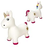 Bubble Store Einhorn Hüpftier für Kinder, aufblasbares Springtier, Tragfähigkeit bis max. 20 kg,...