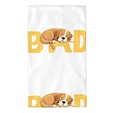 Handtücher Hund Schläft Auf Buchstabenabdrücken Camping Handtuch Weich Männer Pool Badetuch,...
