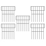 VALICLUD 5 Stück Gartenzaun aus Eisen Rasenkante für Blumenbeete und Gehwege Tragbare...