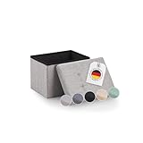 Blumtal Sitzbank mit Stauraum - Truhenbank mit Stauraum 41x31x31 cm - kleine Sitztruhe mit Stauraum...