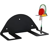 Tischtennisschläger und Ballregal – Wand-Pong-Paddelhalter aus Metall | Kompakter...
