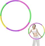 Shaorangrang Fitness Ring Zubehör für Fitnessgeräte, Bunte Hula Hoop Abnehmbarer Hula Hoop 7...