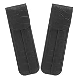 Vaguelly 2 Stück Wimpernpinzette Etui aus PU Leder Magnetisch Verschließbare Kosmetiktasche...