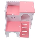 COMPUKAS Hamsterhaus Kleintierversteck Spielhaus Hamster Versteck Spielplattform Kleintierhütte...