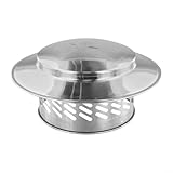Edelstahl-Schornsteinkappe, Wand-Luftauslass, Dach, Auspuffhaube, Regenschirm, Rohrabdeckung,...