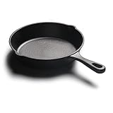 Fictory 20 cm große Gusseisen-Bratpfanne, gleichmäßige Wärmeleitung, antihaftbeschichtete...