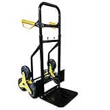 ANDIARBEIT® Malocher Klappbare Treppensteiger Sackkarre - 200kg Belastbarkeit, 6 Sternräder für...