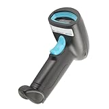 KIMISS 2,4 G Kabelloser Barcode-Scanner, Tragbarer 1D-2D-Barcode-Leser für Einzelhandel und Lager,...