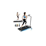 TODO Laufband für Zuhause mit 4 Level Neigung, Walking Pad mit APP, 2 in 1 Klappbares Laufband bis...