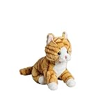 Mollis Molli Toys Katzen Kuscheltier 20 cm Plüschtiere entwickelt in Schweden (Orange)