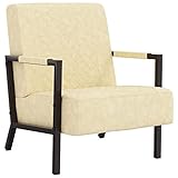 WZQWXHW Lounge Sessel,ohrensessel,Sessel Creme KunstlederModerner und komfortabler Sessel, eine...
