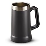 KooK Bierkrug aus Edelstahl, Becher mit Thermo-Vakuumisolierung, Big Grip, Abenteuer, doppelwandiger...