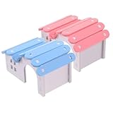 Alasum 2 Stück 2 Stück-Pack Hamsterhaus Versteck aus Kunststoff Bunt Kleintier Schlafnest und...