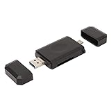 3 in 1 SD/TF Karten/USB Festplattenleser, USB C USB zu Speicherkartenleser Adapter, Unterstützt OTG...