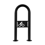 MORIA DESIGN Fahrradständer 80 x 36cm Fahrrad-Logo Bodenparker für 2 Fahrräder | stabiler...