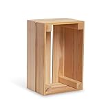 PINEEA Holzkiste Mini Vintage Natur 30x20x15 - Weinkisten Holz Vintage - Obstkiste Holz - Weinkiste...