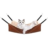 JOYELF Großes Katzen-Hängemattenbett, Haustierkäfig-Hängematte, hängendes weiches Haustierbett...