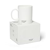 Pantone Porzellan-Becher in Geschenkverpackung, Farbe des Jahres 2026, 11-4201 Cloud Dancer