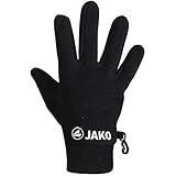 JAKO Unisex Fleecehandschuhe, Schwarz, 8