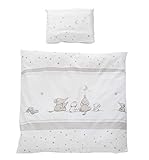roba Babybettwäsche 80 x 80 cm - Sternenzauber - Wiegenbettwäsche Baby Set 2 teilig - Decken &...