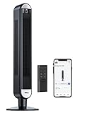 Dreo 25dB Smart Leiser Turmventilator mit Kühlung, 106cm WiFi Alexa Tower Fan, 90° oszillierender...