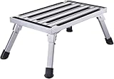 Klappbare Aluminium-Trittleiter mit rutschfester Plattform für sicheres Klettern in Anhängern und...