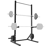 ISE Verstellbares Kraftstation-Rack für Gewichtheben, Kniebeugen und Kreuzheben, Schwarz,...