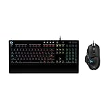 Logitech G G502 HERO Kabelgebundene Gaming-Maus und G213 RGB Gaming-Tastatur, Mäuse mit...