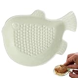 Ingwer -Reifen -Werkzeug süßer Keramik Knoblauchgebiet globefisch geformt Ingwer Mühle 4.7x3.5 ''...